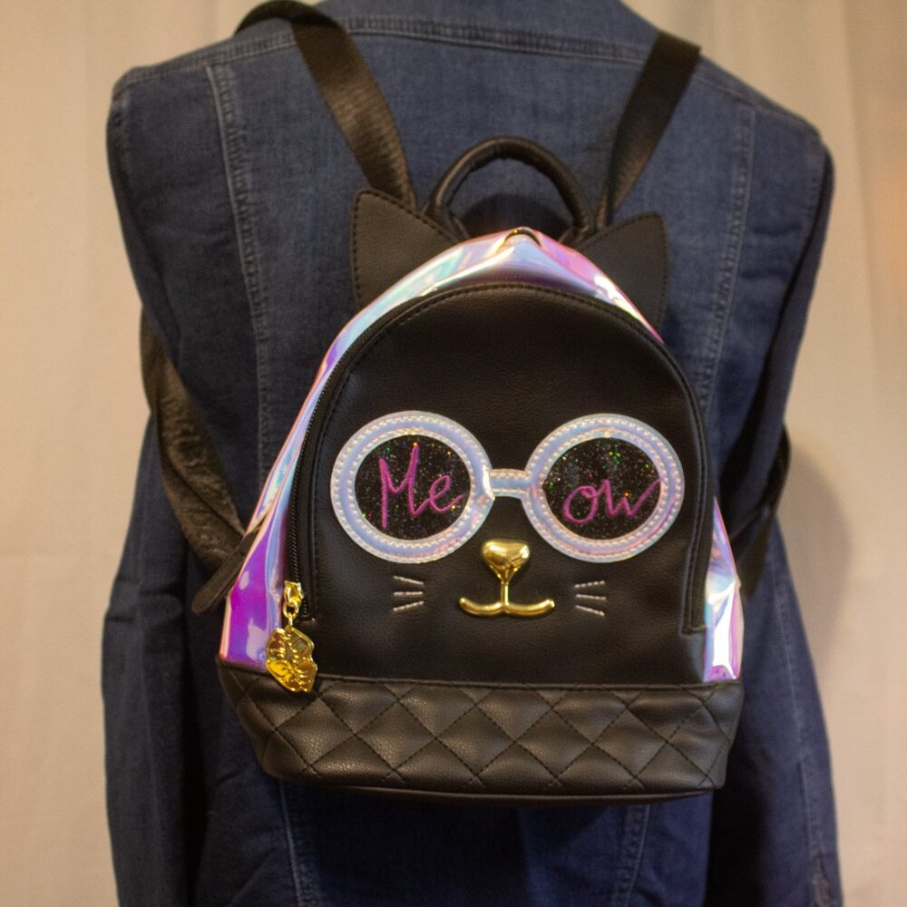 Betsy Johnson Mini Cat Backpack - image 1
